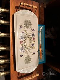 Vassoio in ceramica con coltello