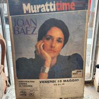 Manifesto originale concerto Joan Baez