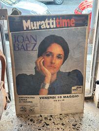 Manifesto originale concerto Joan Baez