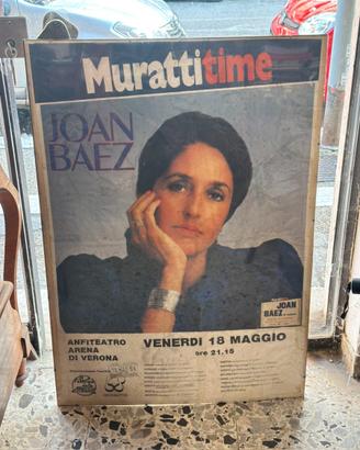 Manifesto originale concerto Joan Baez