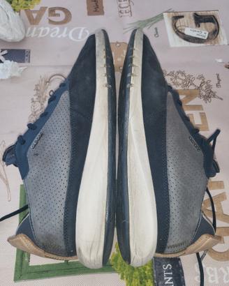 Scarpe Sneakers Uomo Geox Nebula Grigio e Blu 