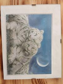 Quadro tigre bianca