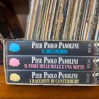 Pier Paolo Pasolini Il trittico della vita 3 vhs