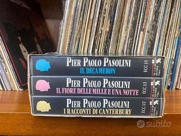 Pier Paolo Pasolini Il trittico della vita 3 vhs