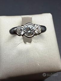 ANELLO TRILOGY DIAMANTI -ORO BIANC0 18KT