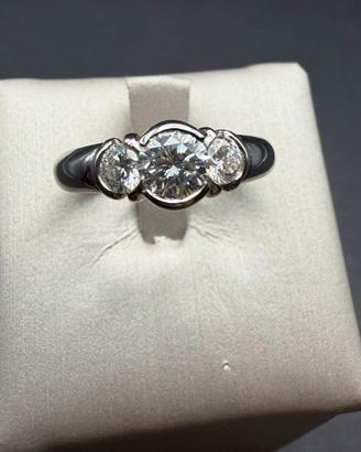 ANELLO TRILOGY DIAMANTI -ORO BIANC0 18KT