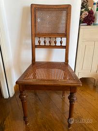 2 sedie vintage con cuscini
