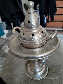 Brucia essenze in silver plated