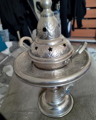 Brucia essenze in silver plated