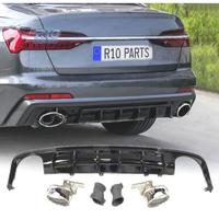 DIFFUSORE AUDI A6 C7 SEDAN AVANT 19-21 LOOK RS6 NE