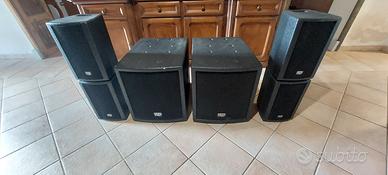 2 subwoofer + satelliti dap audio 12