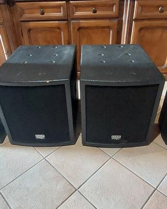 2 subwoofer + satelliti dap audio 12