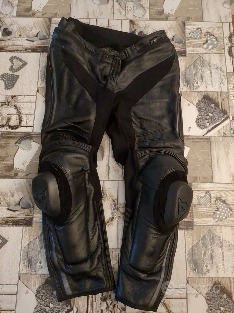 Pantalone Pelle Dainese Misano Nero moto