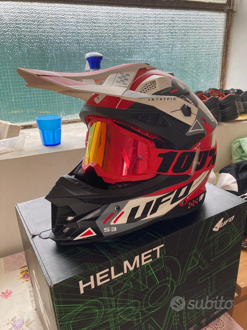 Casco , enduro cross con doppia visiera - Accessori Moto In vendita a Chieti