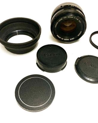 Canon obiettivo 50mm 1:1,8 SC vintage