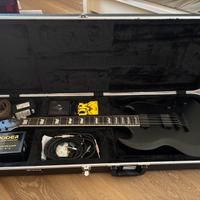 Chitarra ESP/LTD Viper baritona nera opaca