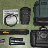 SIGMA EX 28-70 2.8 con custodia + Nikon D1H