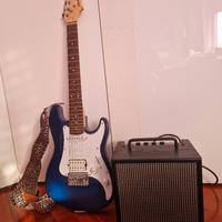 Chitarra elettrica junior con amplificatore