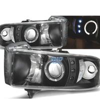 FARI PER DODGE RAM 94-01 LED OCCHI ANGELI NERO
