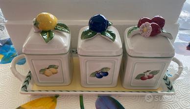 Set vasetti marmellate Villeroy&Boch nuovo
