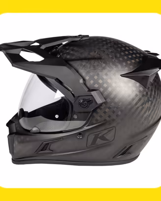 CASCO KLIM KRIOS PRO MATTE BLACK CARBONIO