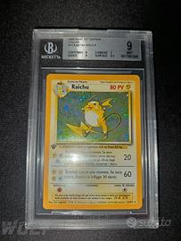 raichu set base prima edizione bgs 9