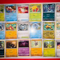 Set 18pz POKEMON - Near Mint - Scarlatto/violet/Go