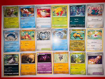 Set 18pz POKEMON - Near Mint - Scarlatto/violet/Go