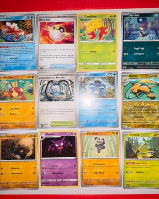 Set 18pz POKEMON - Near Mint - Scarlatto/violet/Go
