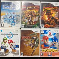 Lotto 6 giochi originali Nintendo Wii