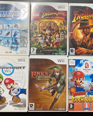 Lotto 6 giochi originali Nintendo Wii