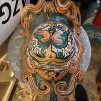 Acquasantiera in ceramica Caltagirone