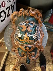 Acquasantiera in ceramica Caltagirone