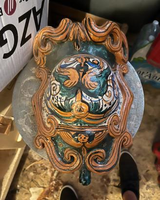 Acquasantiera in ceramica Caltagirone