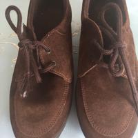 Scarpe francesine n. 36 camoscio marrone