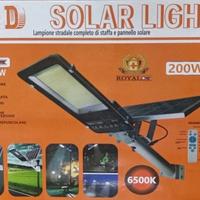 LAMPIONE FARO LED STRADALE 200W STAFFA PANNELLO SO