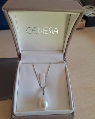 Collana oro bianco nuova GENESIA