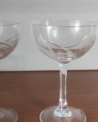 coppa calice cristallo intagliato