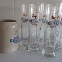Bicchieri birra originali "Riegele".