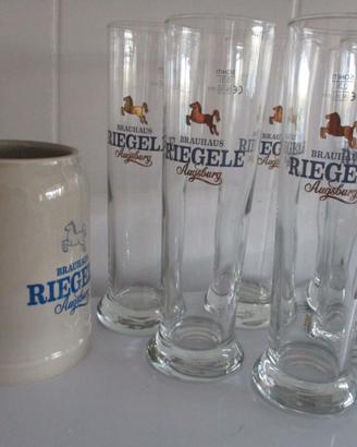 Bicchieri birra originali "Riegele".
