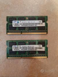 Memoria RAM 2 GB Samsung Coppia