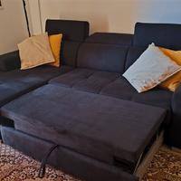 Divano letto con penisola