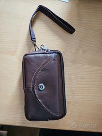 Pochette/borsello da uomo in pelle
