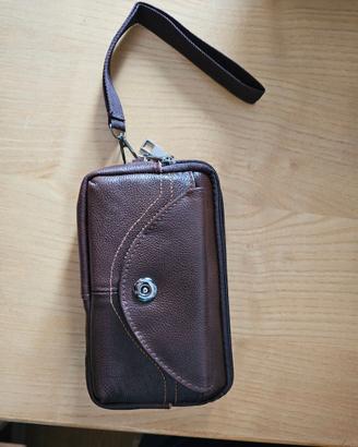 Pochette/borsello da uomo in pelle