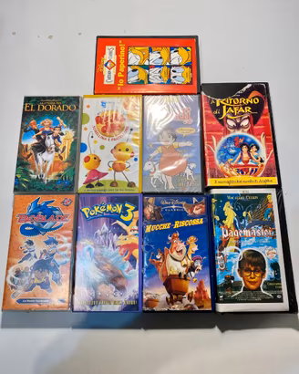 Lotto videocassette VHS cartoni animati vari