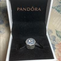 PANDORA Charm Originale Fiore Blu Scintillante
