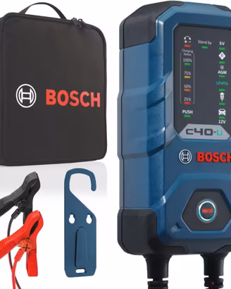 BOSCH Caricabatterie 5A per Auto Camion Moto 0 189