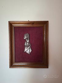 Quadro Madonna in peltro 