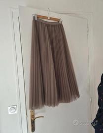 Jupe en tulle Tara Jarmon 36 taupe
