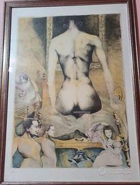 attardi ugo litografia quadro